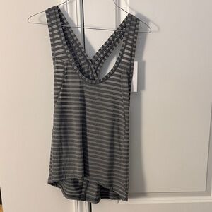 Chic Striped Gray Tank Top for Women